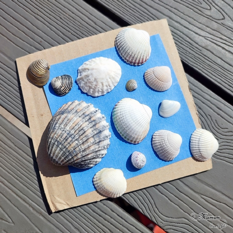 Activité créative et manuelle enfants - Créer une queue de baleine avec des coquillages et de la pâte autodurcissante - Récup' Nature - Land art - Collage et motricité fine - Utiliser les trésors des vacances ramassés sur la plage - Recyclage, surcyclage - Atelier nature - Couleur sable - Bricolage facile et rapide pour un thème sur les animaux marins et du froid - Arts visuels et atelier Maternelle et élémentaire - Créativité - Cycle 1 ou 2 - tutoriel photos - mslf