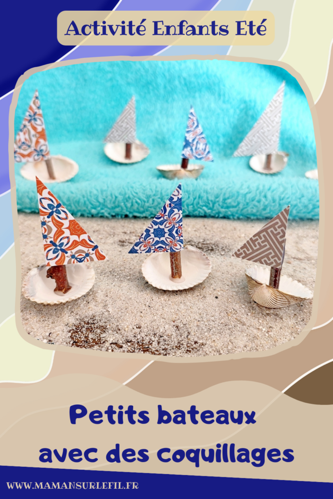 Activité créative et manuelle enfants - Fabriquer des petits bateaux avec des coquillages - Bricolage en Récup' Nature : coquillages et bâtons - Land art - Collage et papier - Décoration pour utiliser les trésors des vacances ramassés sur la plage - Recyclage, surcyclage - Atelier nature - Bricolage facile et rapide pour un thème sur les véhicules, les navires et de la plage - Arts visuels et atelier Maternelle et élémentaire - Créativité - Cycle 1 ou 2 - tutoriel photos et vidéo - mslf