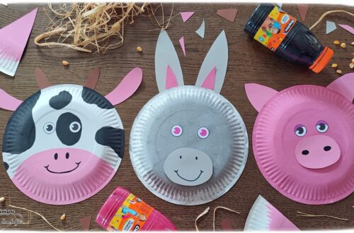 Activité créative et manuelle enfants - Fabriquer des animaux de la ferme avec des assiettes en carton - Vache, cochon et âne - Peinture, récup', découpage, collage, dessin - Récup', Recyclage, surcyclage - Bricolage facile et rapide pour un thème sur les animaux de la ferme et de la basse-cour - Arts visuels et atelier Maternelle et élémentaire - Créativité - Cycle 1 ou 2 - tutoriel photos - mslf