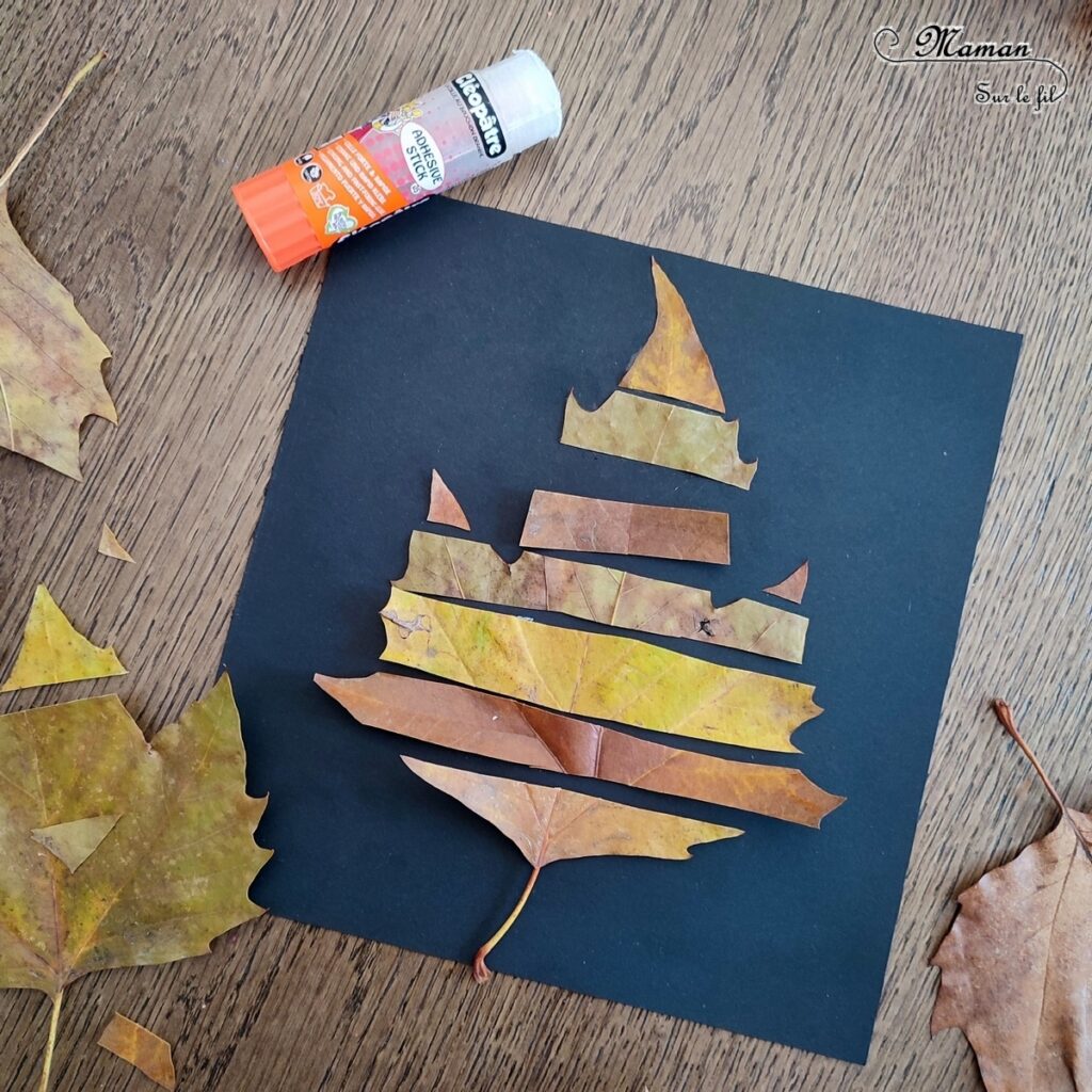 Activité créative et manuelle enfants - Créer des tableaux méli-mélo de feuilles d'automne - Land art avec la nature - Ramassage, découpage et collage de feuilles mortes - Travail sur les formes et les couleurs - Créations automnales Cadres en papier et carton - Récup', recyclage, surcyclage - Arts visuels - Bricolage - Thème Automne, forêt, arbres - Bricolage facile et rapide - Arts visuels et atelier Maternelle et élémentaire - Créativité - Cycle 1 ou 2 - tutoriel photos - mslf