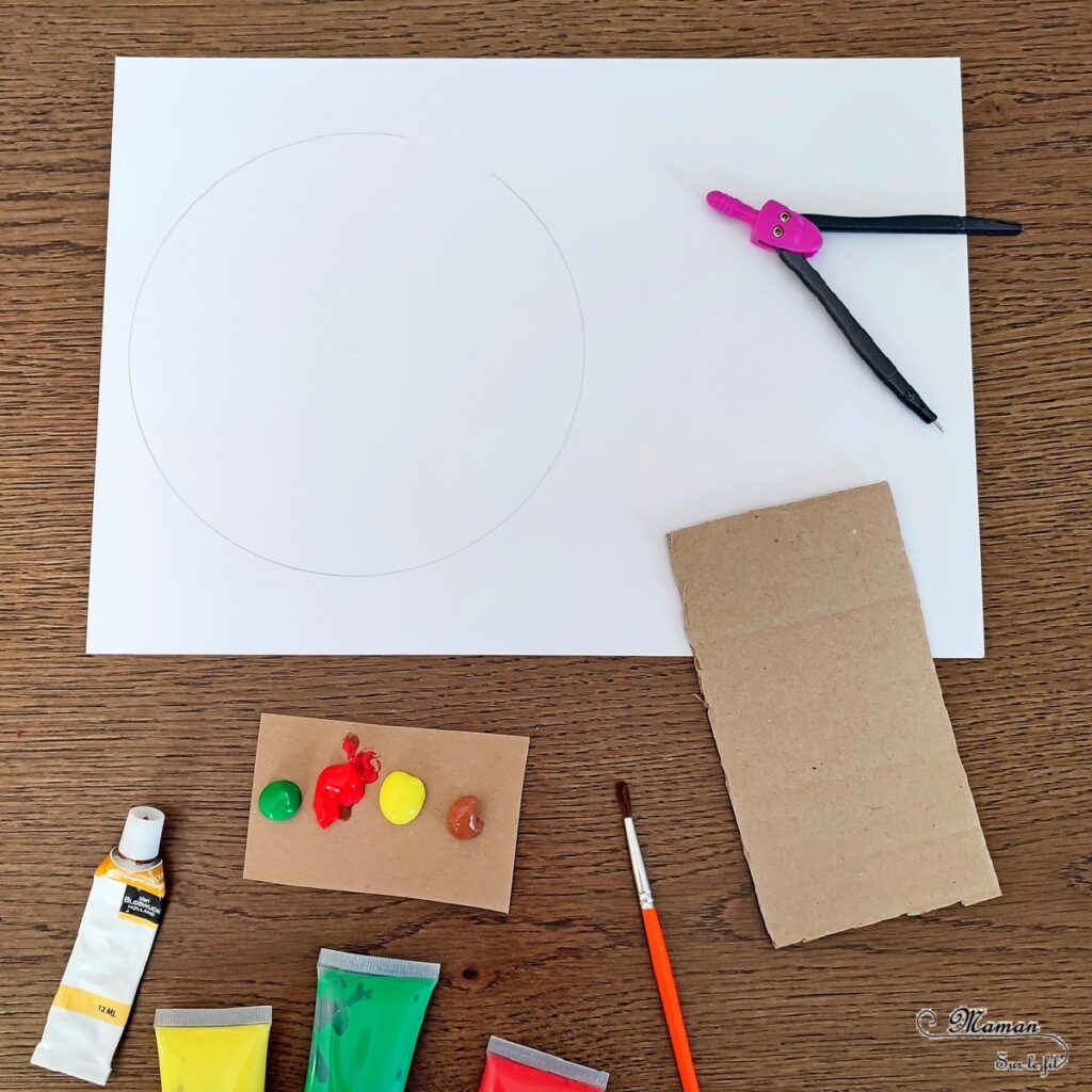 Activité créative et manuelle enfants - Arbres d'automne à la peinture étalée - Peinture à la raclette, règle ou bout de carton - Arts visuels en cercle - dessin et graphismes - Tableau automnal avec une technique de peinture rigolote - Récup', recyclage, surcyclage - Découpage, peinture, collage, Arts visuels - Bricolage - Thème Automne, forêt, arbres - Bricolage facile et rapide - Arts visuels et atelier Maternelle et élémentaire - Créativité - Cycle 1 ou 2 - tutoriel photos et vidéos - mslf