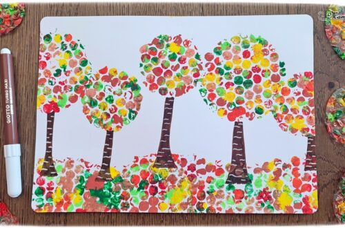 Activité créative et manuelle enfants - Peindre des arbres Automne avec du papier à bulles - Tableau automnal avec une technique de peinture rigolote - Récup', recyclage, surcyclage - Découpage, cercle et dessin - Arts visuels - Bricolage - Thème Automne, forêt, arbres - Bricolage facile et rapide - Arts visuels et atelier Maternelle et élémentaire - Créativité - Cycle 1 ou 2 - tutoriel photos - mslf