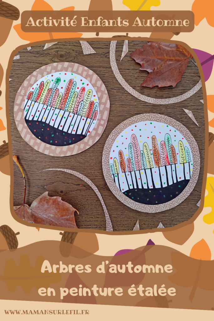 Activité créative et manuelle enfants - Arbres d'automne à la peinture étalée - Peinture à la raclette, règle ou bout de carton - Arts visuels en cercle - dessin et graphismes - Tableau automnal avec une technique de peinture rigolote - Récup', recyclage, surcyclage - Découpage, peinture, collage, Arts visuels - Bricolage - Thème Automne, forêt, arbres - Bricolage facile et rapide - Arts visuels et atelier Maternelle et élémentaire - Créativité - Cycle 1 ou 2 - tutoriel photos et vidéos - mslf