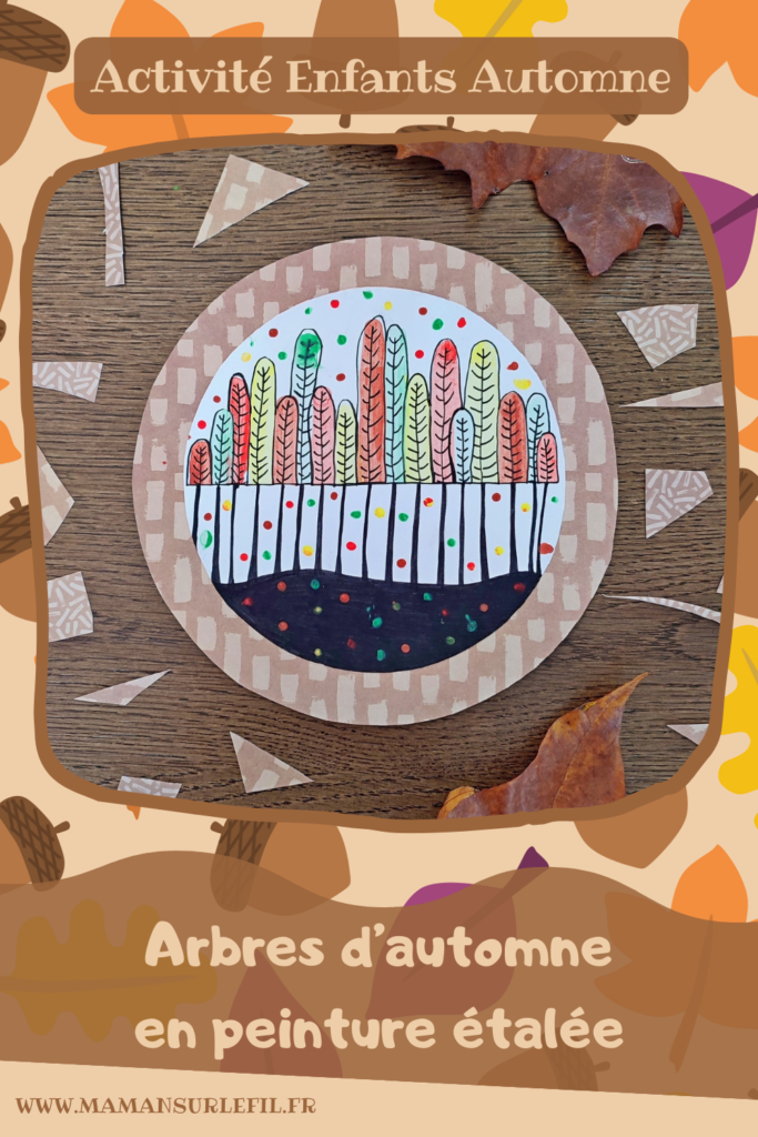 Activité créative et manuelle enfants - Arbres d'automne à la peinture étalée - Peinture à la raclette, règle ou bout de carton - Arts visuels en cercle - dessin et graphismes - Tableau automnal avec une technique de peinture rigolote - Récup', recyclage, surcyclage - Découpage, peinture, collage, Arts visuels - Bricolage - Thème Automne, forêt, arbres - Bricolage facile et rapide - Arts visuels et atelier Maternelle et élémentaire - Créativité - Cycle 1 ou 2 - tutoriel photos et vidéos - mslf