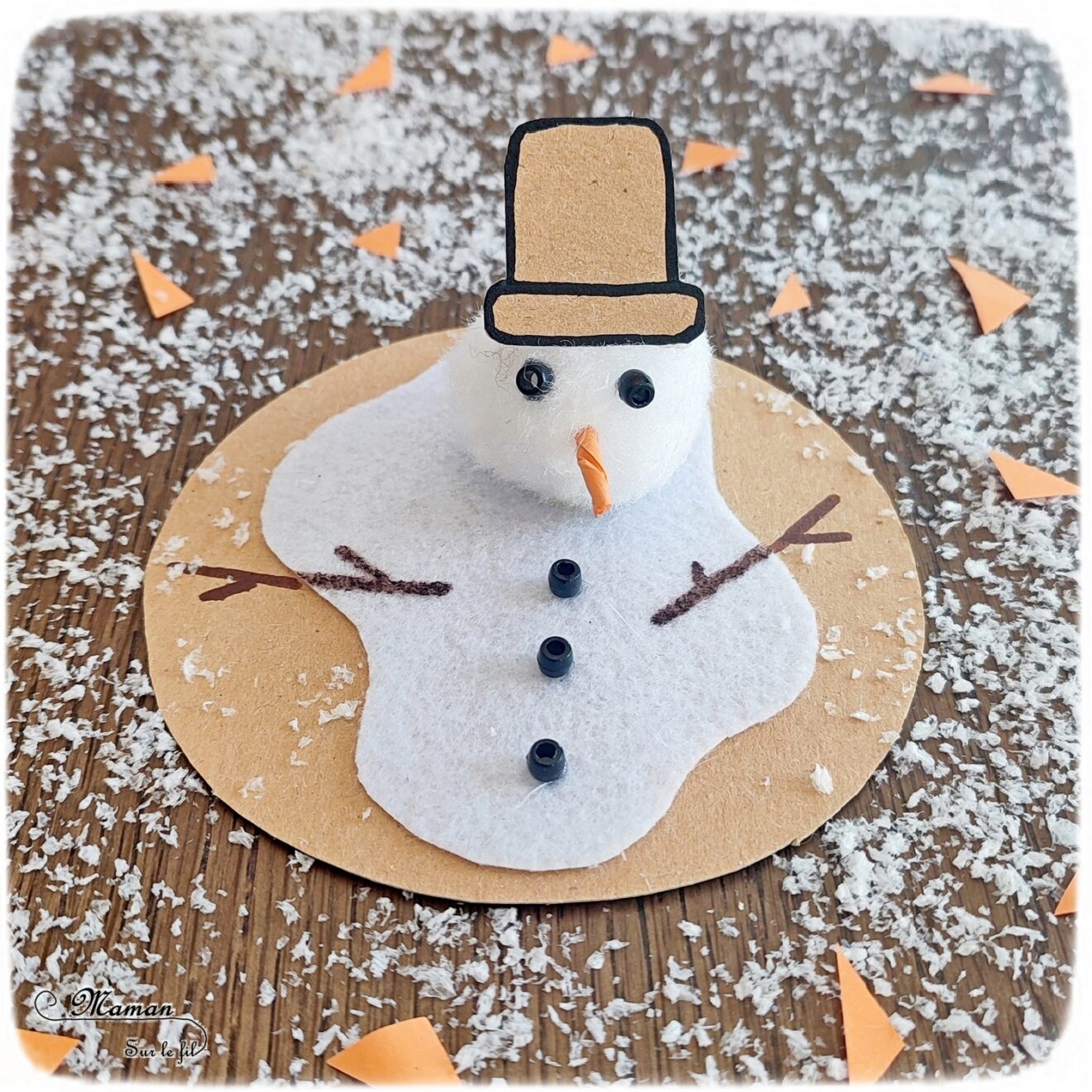 Bonhommes de neige fondus {Activité} - Maman Sur Le Fil