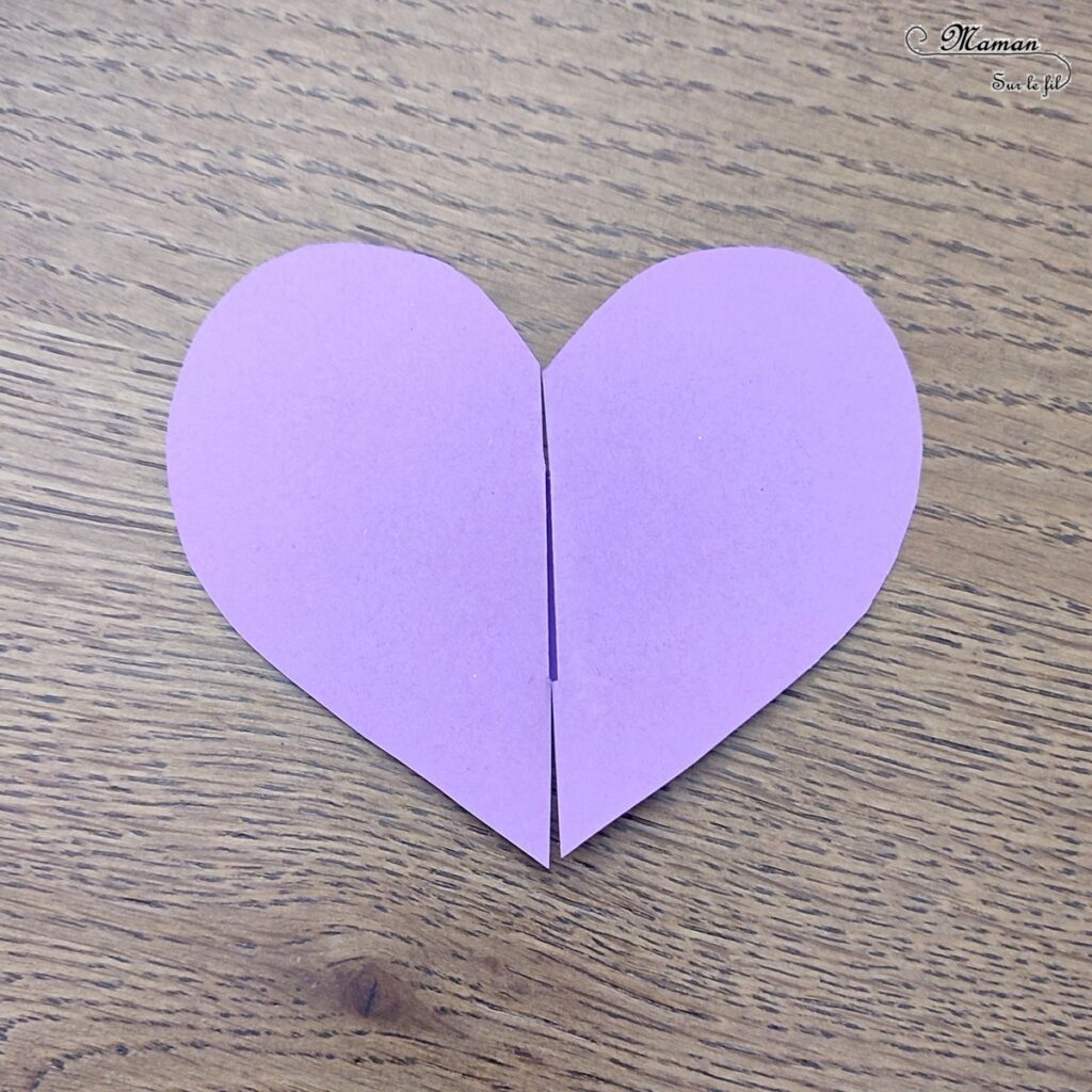 Fabriquer des cartes Coeurs qui s'ouvrent : activité créative et manuelle enfants - Bricolage DIY et cadeau Fait Maison - Découpage, pliage, collage de papier pour une carte d'amour - Message caché à l'intérieur du coeur - Cadeau, carte à offrir pour la Saint Valentin, la fête des mères, pères, grands-mères-, grands-pères... - Arts visuels et Bricolage maternelle ou élémentaire (cycles 1, 2 et 3) - Thème Saint-Valentin, Amour, Amitié, à offrir - Créativité - tutoriel photos et vidéos - mslf