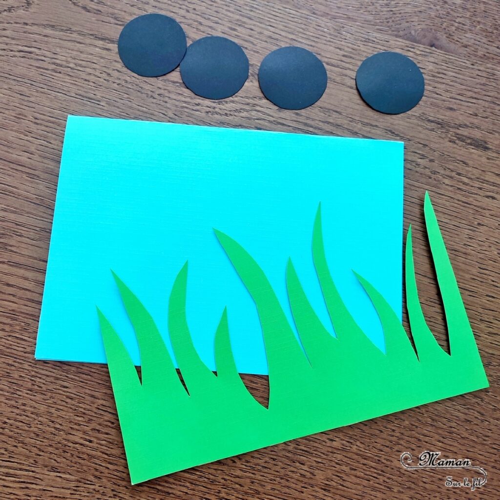 Créer une fourmi cachée dans les herbes en papier : activité créative, rigolote et manuelle enfants - Utilisation du compas, cercles et géométrie - Découpage, collage, dessin - Pliage de la feuille pour un effet chevalet en 3D - Insecte mignon - Bricolage sympa et ludique - Arts visuels Maternelle et cycle 2 - Thème Insectes et petites bêtes, jardin, printemps - Arts visuels et atelier Maternelle et élémentaire - Créativité - Cycle 1 ou 2 - tutoriel photos - mslf