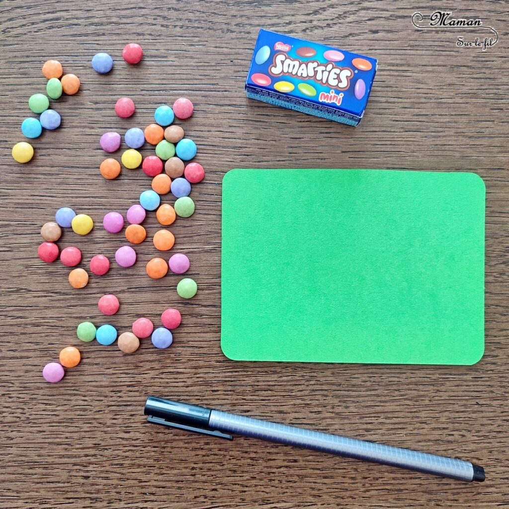 Créer un petit tableau Fleurs avec des Smarties : activité créative, gourmande et manuelle enfants - Invitation à créer printanière - Dessin, imagination - Couleurs, jardin, soleil - art éphémère - Activité sympa et facile - Arts visuels Maternelle et cycle 2 - Thème Fleurs, jardin, printemps - Arts visuels et atelier Maternelle et élémentaire - Créativité - Cycle 1 ou 2 - tutoriel photos - mslf