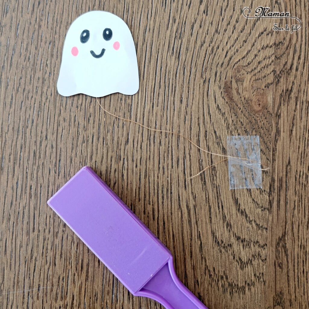 Petit fantôme en papier qui vole : activité créative et manuelle enfants - Fabriquer un fantôme mignon qui vole grâce à un trombone et un aimant - Expérience et bricolage rigolo et ludique pour Halloween - Découpage et dessin - Thème Halloween, créatures légendaires et imaginaires - Bricolage rapide et facile - Arts visuels Maternelle et cycle 2 - Maternelle et élémentaire - Créativité - Cycle 1 ou 2 - tutoriel photos et vidéo - mslf
