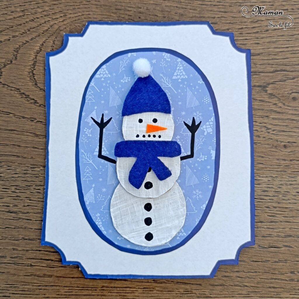 Fabriquer une galerie de portraits de bonhommes de neige : activité créative, récup' et manuelle enfants - Tableaux avec cadres à l'ancienne en carton - Surcyclage, recyclage - Découpage, collage, peinture, dessin - Géométrie, cercles, compas - Décoration hivernale DIY - Thème hiver, neige - Bricolage et décoration sympa et facile - Arts visuels Maternelle et cycle 2 - Maternelle et élémentaire - Créativité - Cycle 1 ou 2 - tutoriel photos - mslf