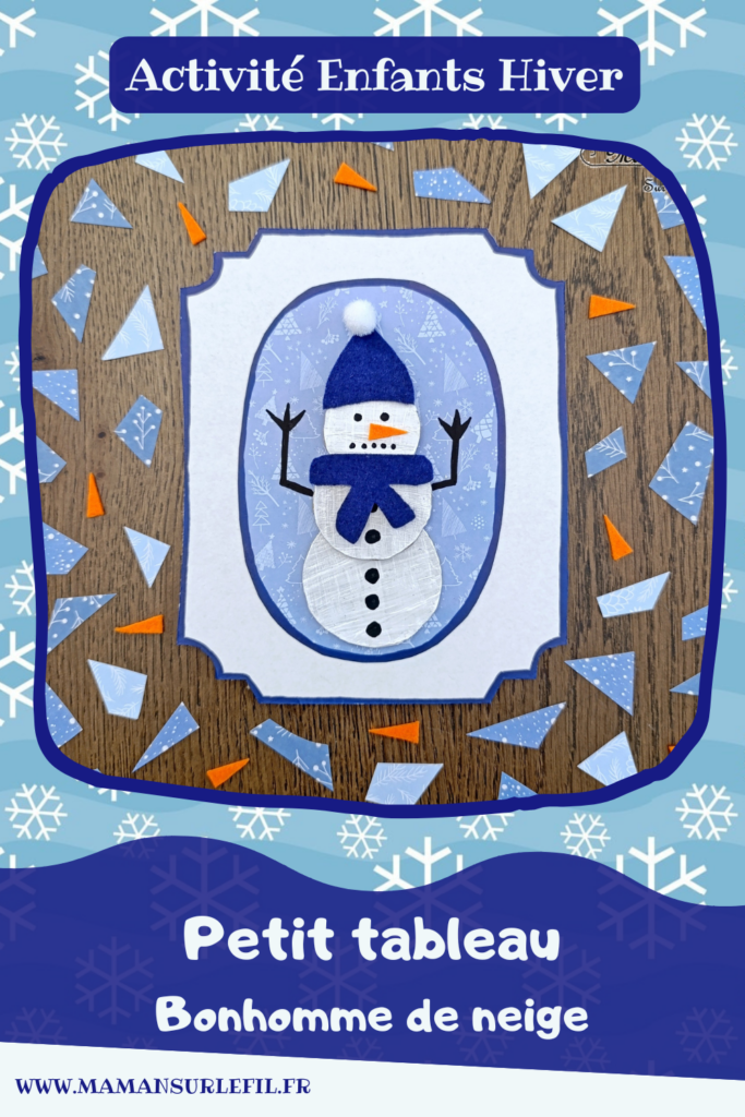 Fabriquer une galerie de portraits de bonhommes de neige : activité créative, récup' et manuelle enfants - Tableaux avec cadres à l'ancienne en carton - Surcyclage, recyclage - Découpage, collage, peinture, dessin - Géométrie, cercles, compas - Décoration hivernale DIY - Thème hiver, neige - Bricolage et décoration sympa et facile - Arts visuels Maternelle et cycle 2 - Maternelle et élémentaire - Créativité - Cycle 1 ou 2 - tutoriel photos - mslf