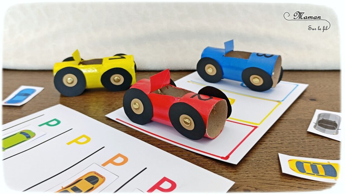Fabriquer des voitures en récup' de rouleaux de PQ et les utiliser pour des activités pédagogiques : activité créative, recyclage et manuelle enfants - Peinture et surcyclage de rouleaux de papier toilette en carton - Bricolage rigolo et activités autour des couleurs et du dénombrement - Chiffres de 1 à 3 - Livret d'activités pour maternelle et préscolaire autour des véhicules - Thème Voitures et Véhicules - Bricolage et décoration sympa et facile - Arts visuels maternelle et élémentaire - Cycles 1 et 2 - Créativité - tutoriel photos et vidéo - mslf