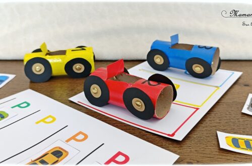 Fabriquer des voitures en récup' de rouleaux de PQ et les utiliser pour des activités pédagogiques : activité créative, recyclage et manuelle enfants - Peinture et surcyclage de rouleaux de papier toilette en carton - Bricolage rigolo et activités autour des couleurs et du dénombrement - Chiffres de 1 à 3 - Livret d'activités pour maternelle et préscolaire autour des véhicules - Thème Voitures et Véhicules - Bricolage et décoration sympa et facile - Arts visuels maternelle et élémentaire - Cycles 1 et 2 - Créativité - tutoriel photos et vidéo - mslf