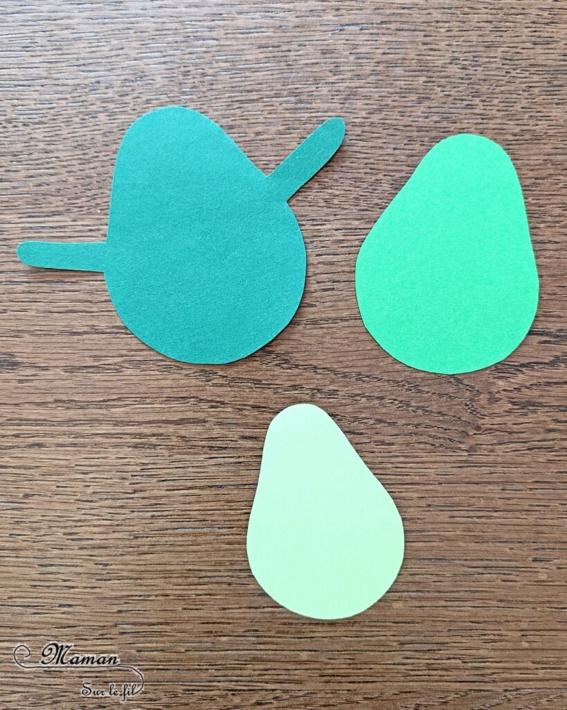 Fabriquer un petit avocat mignon et son bébé : activité créative, récup et manuelle enfants - Recyclage, surcyclage d'une coquille de noix pour le noyau - Découpage et collage de papier - Petite surprise cachée dans son ventre : bonbon, pompons, bébé avocat - Land Art et Nature - Thème Fruits et légumes, potager, printemps, été - Bricolage et décoration sympa et facile - Arts visuels maternelle et élémentaire - Cycles 1 et 2 - Créativité - tutoriel photos et vidéo - mslf