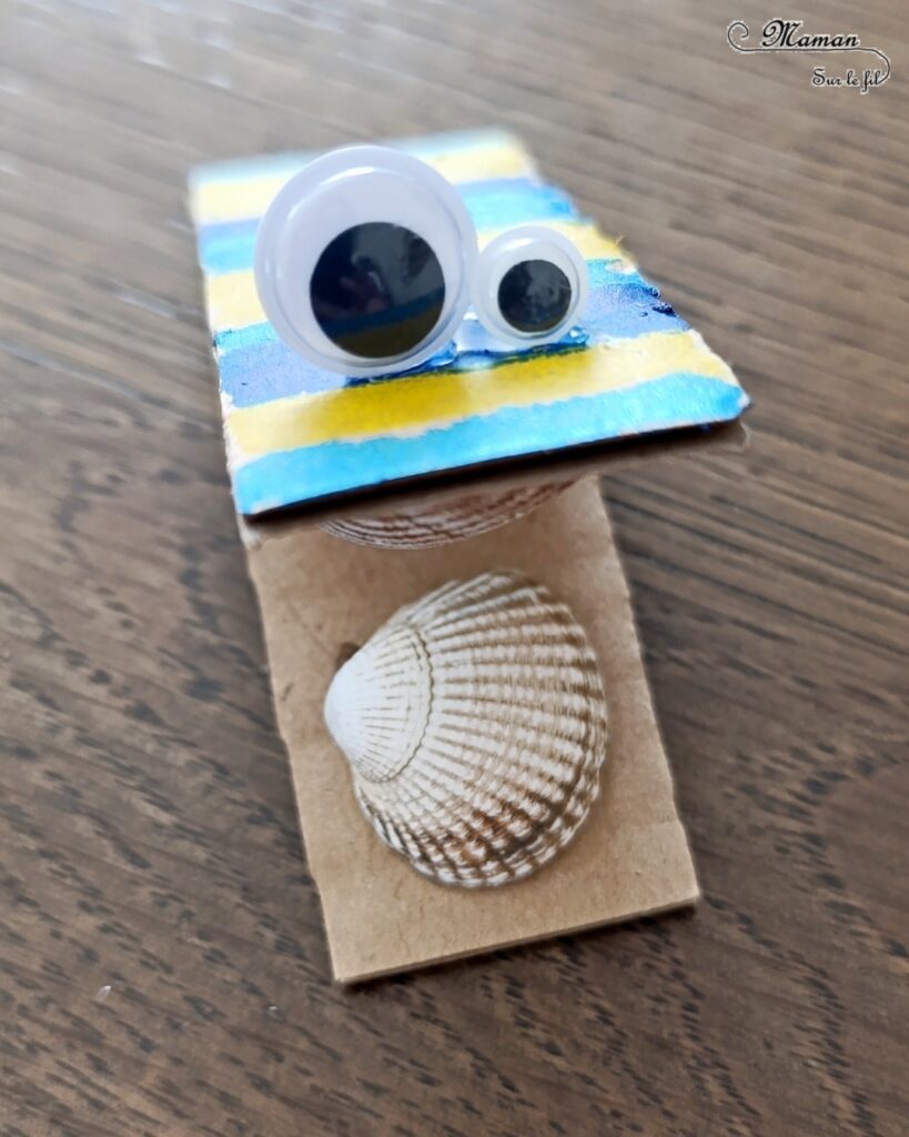 Fabriquer des castagnettes d'été en récup' : activité créative, récup et manuelle enfants - Recyclage, surcyclage de carton et de coquillages - Bricolage rapide pour la fête de la musique - Peinture avec de la gouache en stick - Instruments de musique DIY, fait maison - Thème Fête de la musique, été, plage, coquillages - Bricolage et décoration sympa et facile - Arts visuels maternelle et élémentaire - Cycles 1 et 2 - Créativité - tutoriel photos - mslf