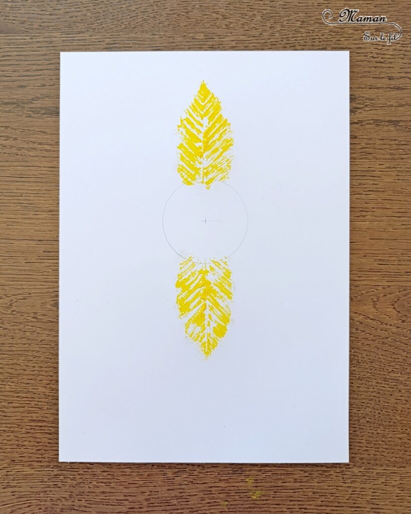 Peindre un tournesol avec des empreintes de feuilles : activité créative, peinture et manuelle enfants - Peinture avec des éléments de la nature - Empreintes de feuilles faites avec de la gouache en stick - Papier à bulles pour le coeur du tournesol - Dessin et graphismes - Land Art et Nature - Thème Fleurs, printemps, été, soleil - Bricolage et décoration sympa et facile - Arts visuels maternelle et élémentaire - Cycles 1 et 2 - Créativité - tutoriel photos et vidéo - mslf