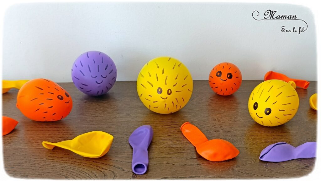 Fabriquer des poissons-globes qui gonflent comme par magie : activité créative, rigolote et manuelle enfants - Expérience ludique avec ballons, vinaigre blanc et bicarbonate - Bricolage facile et rigolo - Sciences pour les plus jeunes - Dessins - Thème poissons, animaux marins, mer, océans, été, 1er avril - Bricolage et décoration sympa et facile - Arts visuels maternelle et élémentaire - Cycles 1 et 2 - Créativité - tutoriel photos et vidéo - mslf