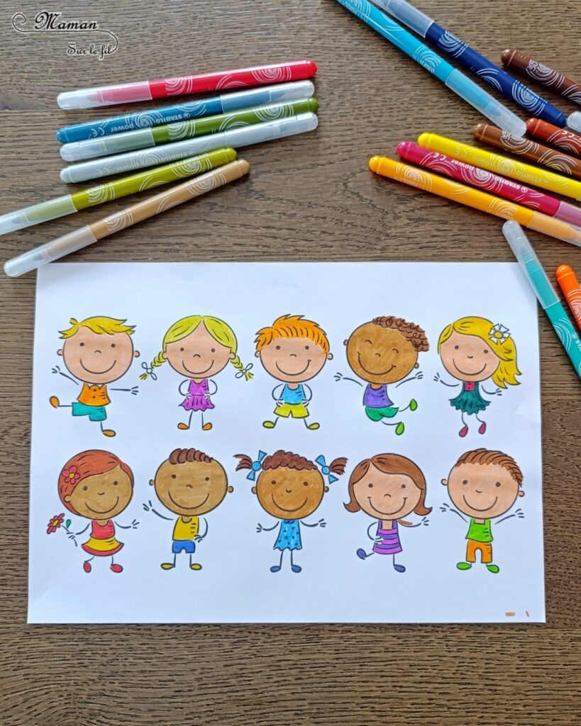 Fabriquer des enfants dans leur duvet, allongés autour d'un min feu de camp : activité créative, coloriage et manuelle enfants - Bricolage facile pour jeu d'imagination et d'imitation DIY - Coloriage aux feutres, découpage, collage - Récup' de carton - Papiers à motifs type scrapbooking, feutrine - Mini feu de camp avec petites branches et laine - Campement avec avec feu de camp - Nuit à la belle étoile en colonie - Thème camping, vacances, été, colonies, camp d'été - Bricolage et décoration sympa et facile - Arts visuels maternelle et élémentaire - Cycles 1 et 2 - Créativité - tutoriel photos - mslf