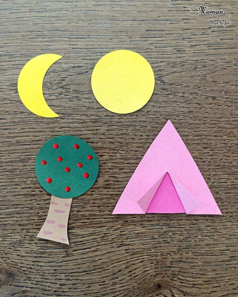 Camping dans la nature de jour et de nuit : activité créative, peinture et manuelle enfants - Jour et nuit qui passent et se succèdent grâce à roue qui tourne - Récup' d'assiettes en carton - Attache parisienne - Peinture, dessin, découpage, collage - Tente, ciel, herbe, arbre, temps qui passe - Jeu DIY rigolo à manipuler - Thème camping, vacances, été, colonies, camp d'été, météo, alternance Jour / Nuit, nature - Bricolage et décoration sympa et facile - Arts visuels maternelle et élémentaire - Cycles 1 et 2 - Créativité - tutoriel photos et vidéo - mslf