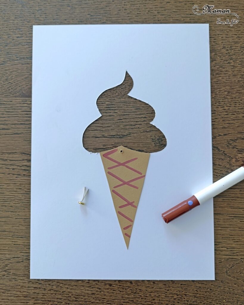 Créer une glace italienne qui change de couleurs : activité créative, peinture et manuelle enfants - Peinture et bricolage ludique avec roue qui tourne - Peinture type aquarelle, géométrie avec tracé de cercle, découpage, dessin et graphismes, attache parisienne - Bricolage facile et rigolo - Thème alimentation, gourmandises sucrées, glaces, été - Bricolage et décoration sympa et facile - Arts visuels maternelle et élémentaire - Cycles 1 et 2 - Créativité - tutoriel photos et vidéo - mslf