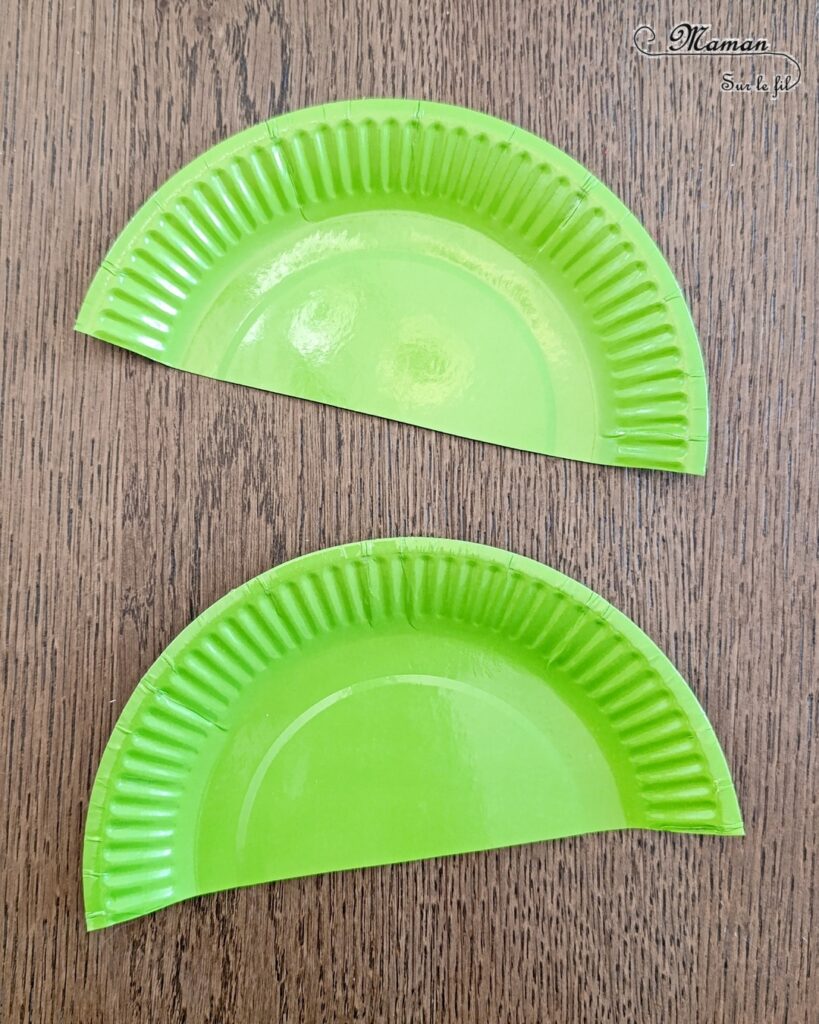 Fabriquer des tortues marines avec des assiettes en carton : activité créative, récup' et manuelle enfants - Recyclage et Surcyclage d'assiettes en carton - Déjà colorées ou alors à peindre - Peinture Verte - Découpage, collage, dessin - Bricolage facile et rigolo - Thème animaux marins, océans, mer, été - Bricolage et décoration sympa et facile - Arts visuels maternelle et élémentaire - Cycles 1 et 2 - Créativité - tutoriel photos - mslf