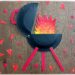 Fabriquer un barbecue avec une assiette en carton : activité créative, récup', peinture et manuelle enfants - Recyclage, surcyclage d'assiettes en carton - Peindre l'assiette en noir - Peinture au papier aluminium, relief, texture et dégradé de peinture pour le feu - Système d'attache parisienne pour ouvrir et fermer le couvercle - Découpage, collage de papier carton ondulé - Bricolage facile pour jeu DIY - Thème camping, vacances, barbecue, été - Bricolage et décoration sympa et facile - Arts visuels maternelle et élémentaire - Cycles 1 et 2 - Créativité - tutoriel photos - mslf