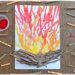 Créer un feu de camp en encre soufflée et éléments de la nature : activité créative, peinture et manuelle enfants - Technique des gouttes d'encre à dessiner soufflée à la paille - Dégradé de couleurs jaune, orange, rouge - Collage de branches de bois - Land art - Thème camping, vacances, été, colonies, camp d'été - Bricolage et décoration sympa et facile - Arts visuels maternelle et élémentaire - Cycles 1 et 2 - Créativité - tutoriel photos - mslf