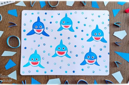 Peindre des requins mignons avec un rouleau de PQ en carton : activité créative, peinture, récup' et manuelle enfants - Recyclage et Surcyclage de rouleaux de papier toilette en carton - Peinture du corps, des nageoires et de l'aileron - Coloriage au pinceau - Dessin de la langue au feutre puis gommettes Yeux - Bulles pour décorer le tour avec des pailles - Bricolage facile et rigolo - Thème animaux marins, océans, mer, été - Bricolage et décoration sympa et facile - Arts visuels maternelle et élémentaire - Cycles 1 et 2 - Créativité - tutoriel photos - mslf