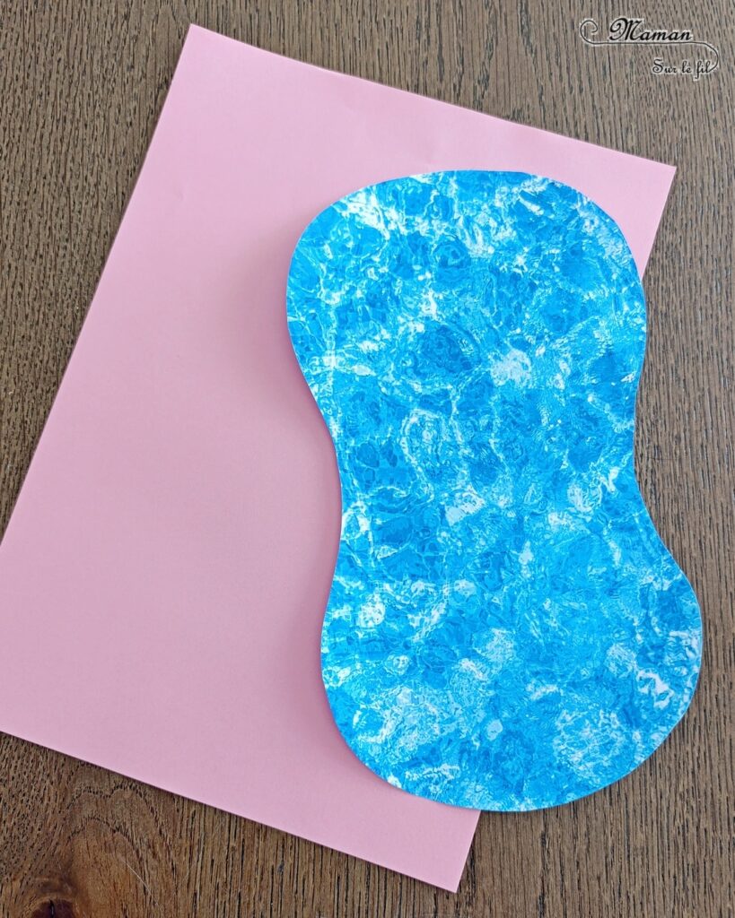 Fabriquer des bouées Flamants Roses avec des anneaux de rideaux : activité créative, récup', peinture et manuelle enfants - Peindre les anneaux de rideaux en rose - Découper et dessiner les têtes de flamants roses dans du papier rose - Piscine en papier avec eau imprimée - Bricolage facile et rapide pour jeu DIY (pour figurines, poupées, Playmobil... - Thème été, vacances, piscine, camping, oiseaux - Bricolage et décoration sympa et facile - Arts visuels maternelle et élémentaire - Cycles 1 et 2 - Créativité - tutoriel photos - mslf