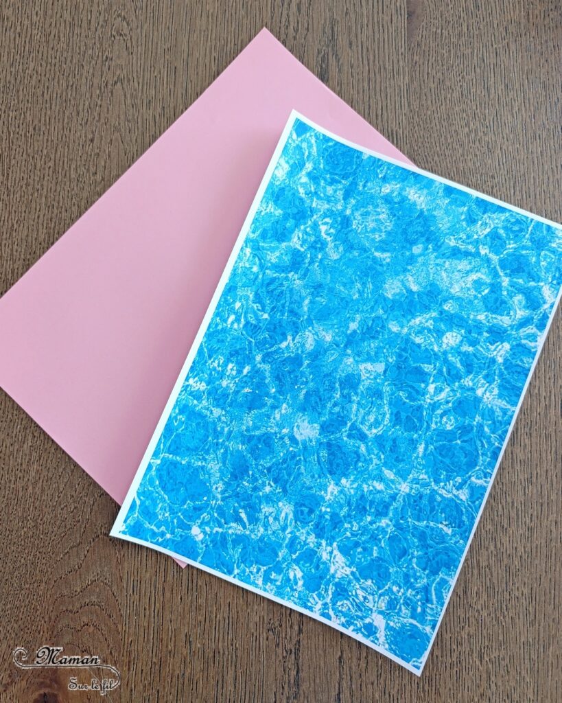 Fabriquer des bouées Flamants Roses avec des anneaux de rideaux : activité créative, récup', peinture et manuelle enfants - Peindre les anneaux de rideaux en rose - Découper et dessiner les têtes de flamants roses dans du papier rose - Piscine en papier avec eau imprimée - Bricolage facile et rapide pour jeu DIY (pour figurines, poupées, Playmobil... - Thème été, vacances, piscine, camping, oiseaux - Bricolage et décoration sympa et facile - Arts visuels maternelle et élémentaire - Cycles 1 et 2 - Créativité - tutoriel photos - mslf