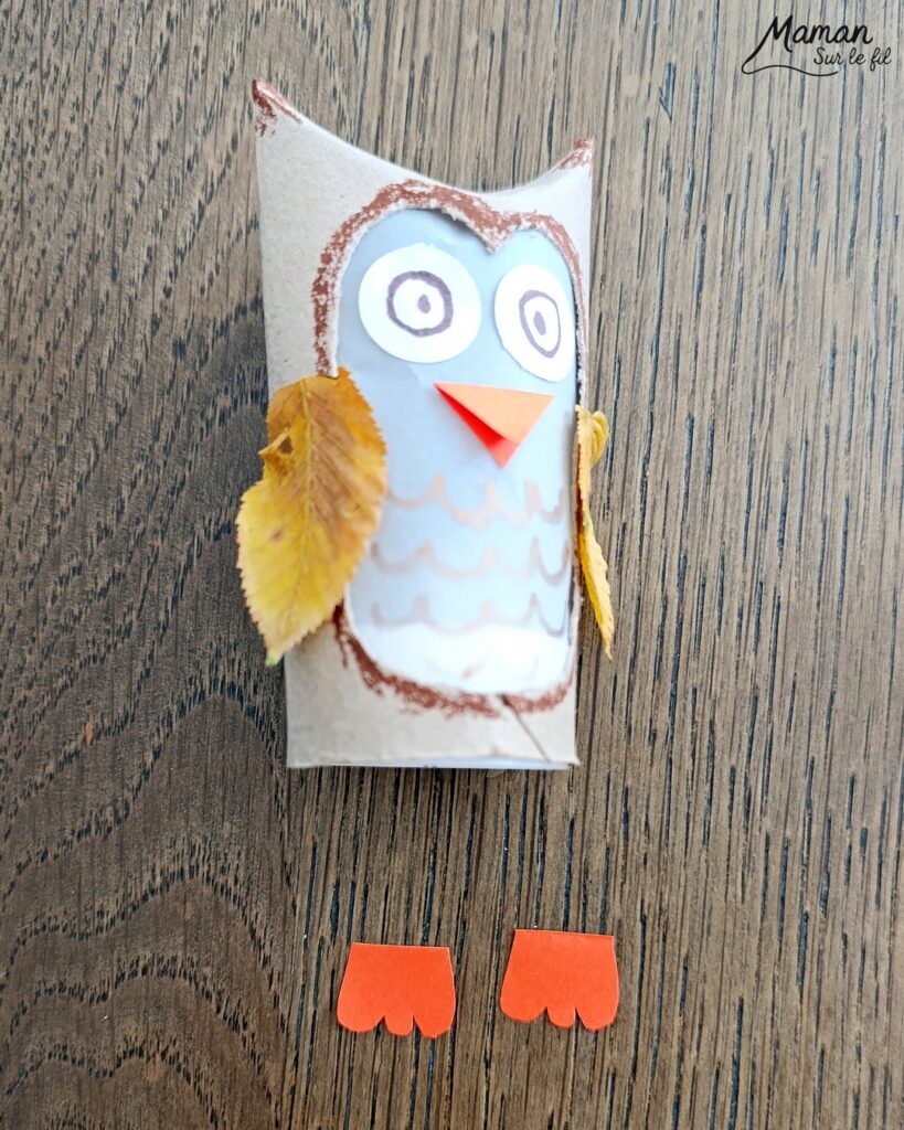 Fabriquer un hibou Lanterne automnal en récup' : activité créative, récup' et manuelle enfants - Recyclage, surcyclage de rouleaux de papier toilette (PQ) en carton - Découpage, dessin, collage - Land art avec feuilles mortes d'automne - Papier calque et bougie chauffe-plat électrique pour le côté lumineux - Couleurs automnales - Bricolage DIY facile et rapide - Thème automne, feuilles, animaux de la forêt, des bois, oiseaux, hiboux et chouettes - Décoration DIY - Bricolage et décoration sympa et facile - Arts visuels maternelle et élémentaire - Cycles 1 et 2 - Créativité - tutoriel photos et vidéo - mslf