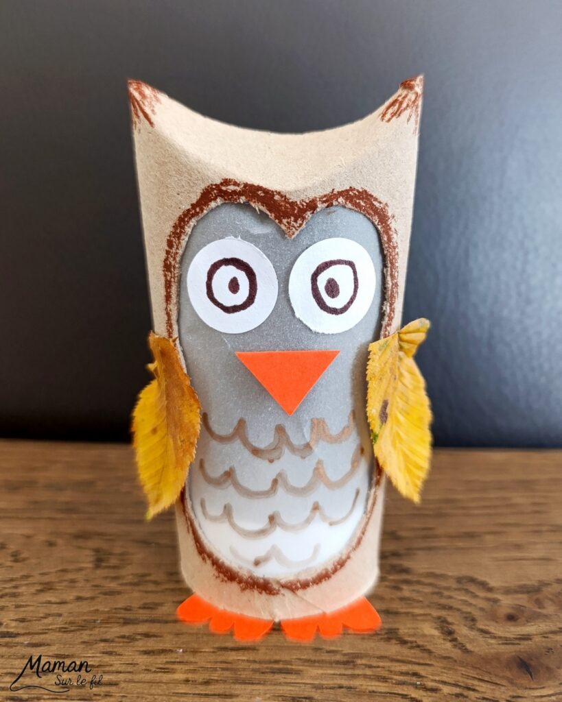 Fabriquer un hibou Lanterne automnal en récup' : activité créative, récup' et manuelle enfants - Recyclage, surcyclage de rouleaux de papier toilette (PQ) en carton - Découpage, dessin, collage - Land art avec feuilles mortes d'automne - Papier calque et bougie chauffe-plat électrique pour le côté lumineux - Couleurs automnales - Bricolage DIY facile et rapide - Thème automne, feuilles, animaux de la forêt, des bois, oiseaux, hiboux et chouettes - Décoration DIY - Bricolage et décoration sympa et facile - Arts visuels maternelle et élémentaire - Cycles 1 et 2 - Créativité - tutoriel photos et vidéo - mslf