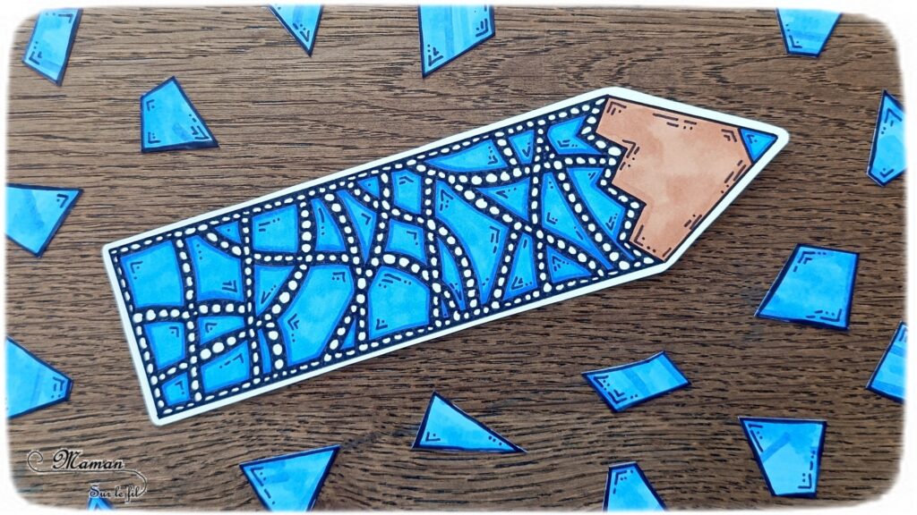Dessiner un crayon de couleur façon Art Thérapie pour la rentrée scolaire : activité créative, dessin et manuelle enfants et adultes - Dessin, graphismes, zentangle, art thérapie, zen art facile - Coloriage - Contraste couleur et noir - Relaxation, gestion du stress, détente - Bricolage DIY facile et rapide - Thème école, rentrée scolaire, matériel, crayons de couleur - Décoration DIY pour le bureau - Bricolage et décoration sympa et facile - Arts visuels maternelle et élémentaire - Cycles 1 et 2 - Créativité - tutoriel photos - mslf