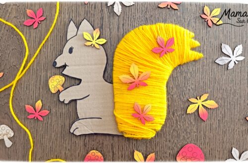 Fabriquer un écureuil automnal en carton et laine enroulée : activité créative, récup' et manuelle enfants - Recyclage, surcyclage de carton épais - Dessin et découpage - Queue touffue grâce à la laine enroulée - Motricité fine et patience - Couleurs automnales - Ajout de feuilles et de champignons en décoration - Bricolage DIY facile et rapide - Thème automne, feuilles, animaux de la forêt, des bois, champignons - Décoration DIY - Bricolage et décoration sympa et facile - Arts visuels maternelle et élémentaire - Cycles 1 et 2 - Créativité - tutoriel photos - mslf