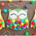 Kit Hiboux et pompons : activité créative et manuelle enfants - Le kit créatif vient de chez 10 Doigts - Il est tout compris et comprend le nécessaire pour créer 6 hiboux multicolores à suspendre - Motricité fine pour insérer les pompons - Bricolage et décoration DIY - Bricolage Fait maison, décoration - Kit tout compris - Thème Automne, animaux de la forêt, des bois, hiboux et chouettes, oiseaux - Bricolage sympa et facile - Arts visuels Maternelle et cycle 2 - Maternelle et élémentaire - Créativité - Cycle 1 ou 2 - tutoriel photos - mslf