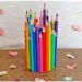 Fabriquer un pot à crayons avec des crayons aux couleurs de l'arc-en-ciel, pour la rentrée scolaire : activité créative, récup' et manuelle enfants - Récup', de vieux crayons de couleur arc-en-ciel et d'un vieux pot à crayons - Recyclage, récup', surcyclage - Collage - Bricolage DIY facile et rapide - Thème école, rentrée scolaire, matériel, crayons de couleur - Décoration DIY pour le bureau - Bricolage et décoration sympa et facile - Arts visuels maternelle et élémentaire - Cycles 1 et 2 - Créativité - tutoriel photos - mslf