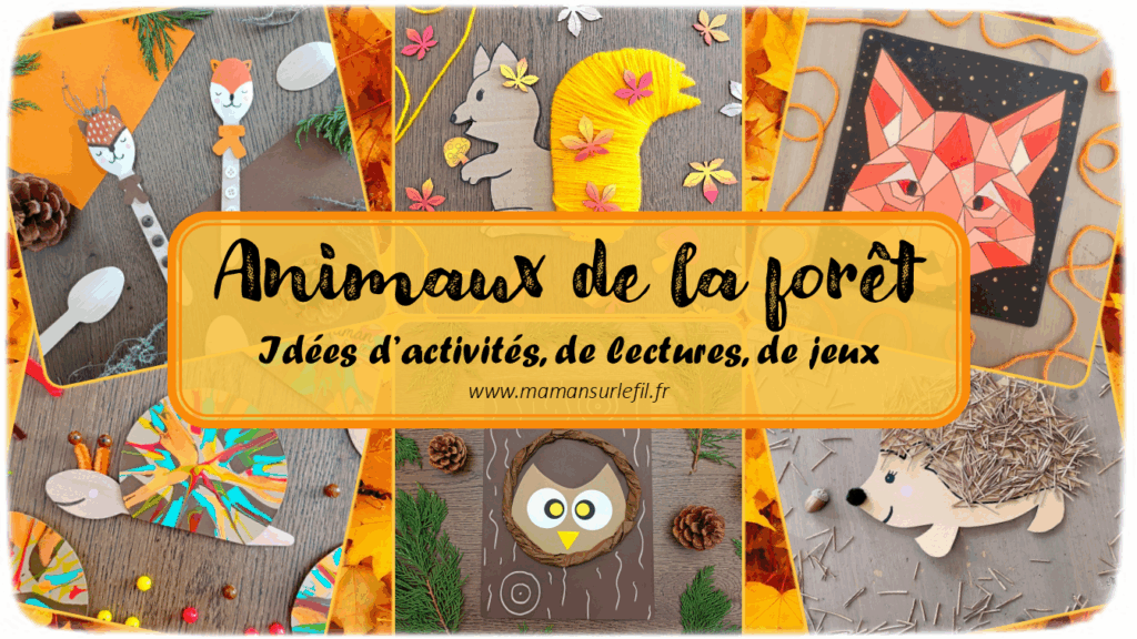Récapitulatif thématique sur les animaux de la forêt et de la campagne : hérissons, écureuils, hiboux, renards, cerfs, escargots, lapins, insectes, oiseaux... - idées activités lectures jeux sur un thème donné - différents types d'activités créatives et manuelles : sensorielle, papier, récup, peinture, DIY, bricolages, graphismes, dessin... - jeux pédagogiques et éducatifs PDF à imprimer - Arts visuels et bricolages - littérature jeunesse - jeux de société - récap sur le fil - mslf