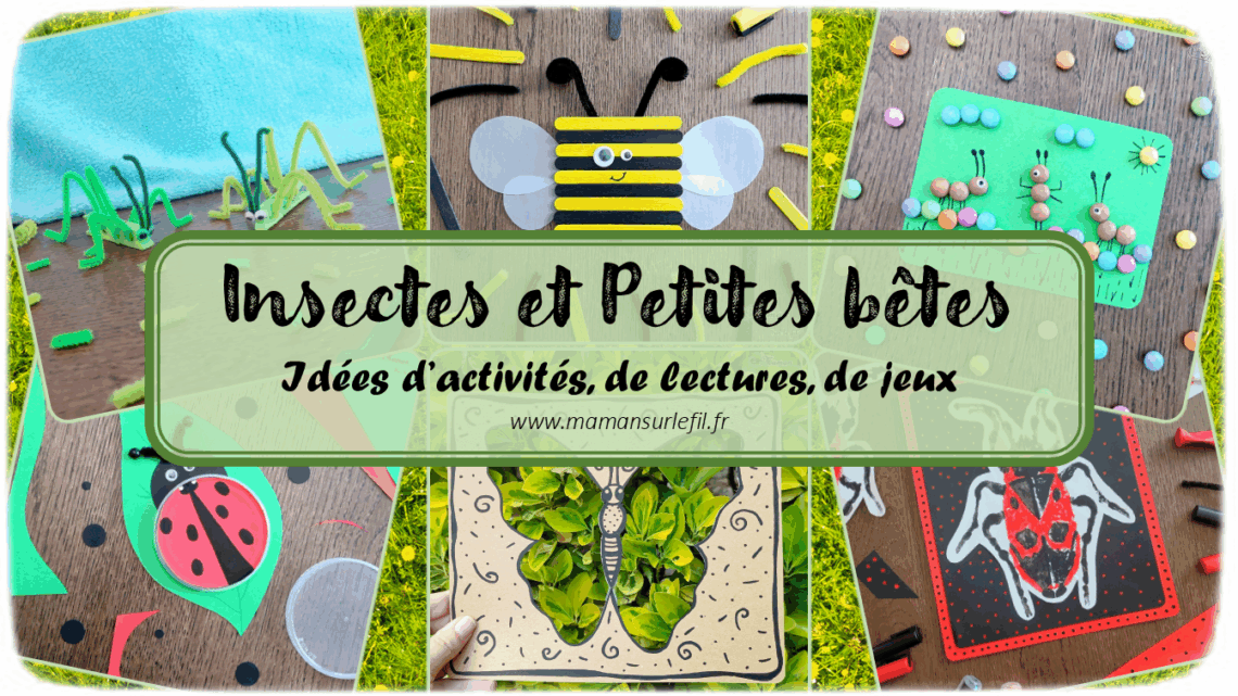 Récapitulatif Insectes et autres petites bêtes - idées activités lectures jeux sur un thème donné - différentes catégories - Insectes, petites bêtes des forêts, des campagnes et des jardins, printemps, abeilles, coccinelles, vers de terre, papillons et chenilles, escargots... - arts visuels - littérature jeunesse - jeux de société - jeux à imprimer - récap sur le fil - mslf