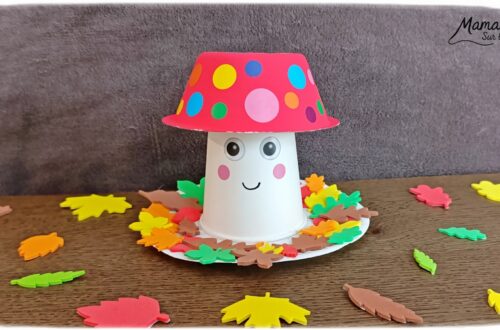 Fabriquer un champignon mignon d'automne avec un gobelet : activité créative et manuelle enfants - Le tutoriel et le matériel créatif vient de chez 10 Doigts - Peinture et gommettes pour un bricolage automnal simple et joli - Bricolage et décoration DIY - Bricolage Fait maison, décoration - Kit tout compris - Thème Automne, forêt, bois, champignons, feuilles mortes - Bricolage sympa et facile - Arts visuels Maternelle et cycle 2 - Maternelle et élémentaire - Créativité - Cycle 1 ou 2 - tutoriel photos - mslf