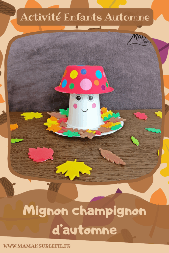 Fabriquer un champignon mignon d'automne avec un gobelet : activité créative et manuelle enfants - Le tutoriel et le matériel créatif vient de chez 10 Doigts - Peinture et gommettes pour un bricolage automnal simple et joli - Bricolage et décoration DIY - Bricolage Fait maison, décoration - Kit tout compris - Thème Automne, forêt, bois, champignons, feuilles mortes - Bricolage sympa et facile - Arts visuels Maternelle et cycle 2 - Maternelle et élémentaire - Créativité - Cycle 1 ou 2 - tutoriel photos - mslf