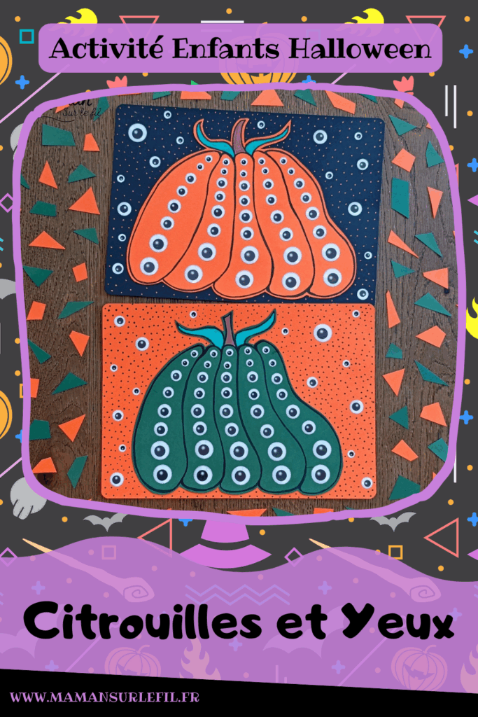Créer des citrouilles effrayantes d'Halloween pleines d'yeux : activité créative et manuelle enfants - Dessin, et découpage de la citrouille - Collage de gommettes Yeux de différentes tailles - Classement du plus grand au plus petit - Collage - Bricolage et décoration DIY et facile - Bricolage Fait maison, décoration - Thème Halloween, automne, fruits et légumes, peur, potager - Bricolage sympa et facile - Arts visuels Maternelle et cycle 2 - Maternelle et élémentaire - Créativité - Cycle 1 ou 2 - tutoriel photos - mslf