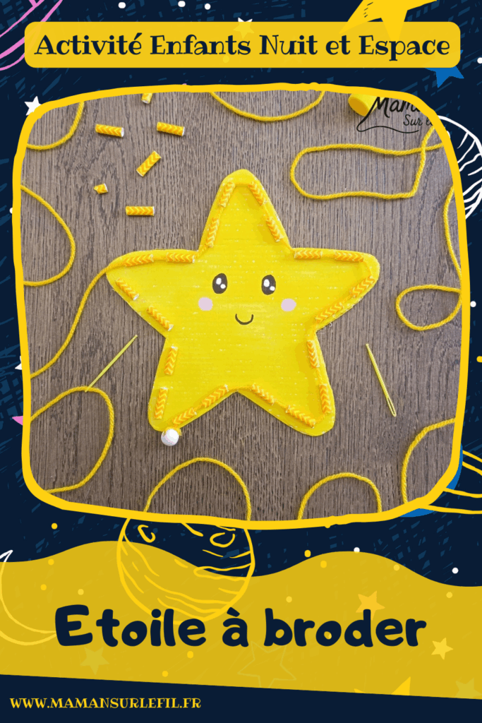 Fabriquer une jolie étoile à broder : activité créative, récup' et manuelle enfants - Recyclage, surcylage de carton et de pailles - Peinture à la gouache en stick - Visage Kawaii aux marqueurs Peinture - Aiguille en plastique et fil ou laine à passer dans les morceaux de paille pour travailler la précision, la motricité fine et la coordination oeil main - Atelier à refaire à volonté ou à garder en décoration - Bricolage et décoration DIY et facile - Bricolage Fait maison, décoration - Thème Nuit, Ciel, Espace, étoiles - Bricolage sympa et facile - Arts visuels Maternelle et cycle 2 - Maternelle et élémentaire - Créativité - Cycle 1 ou 2 - tutoriel photos - mslf