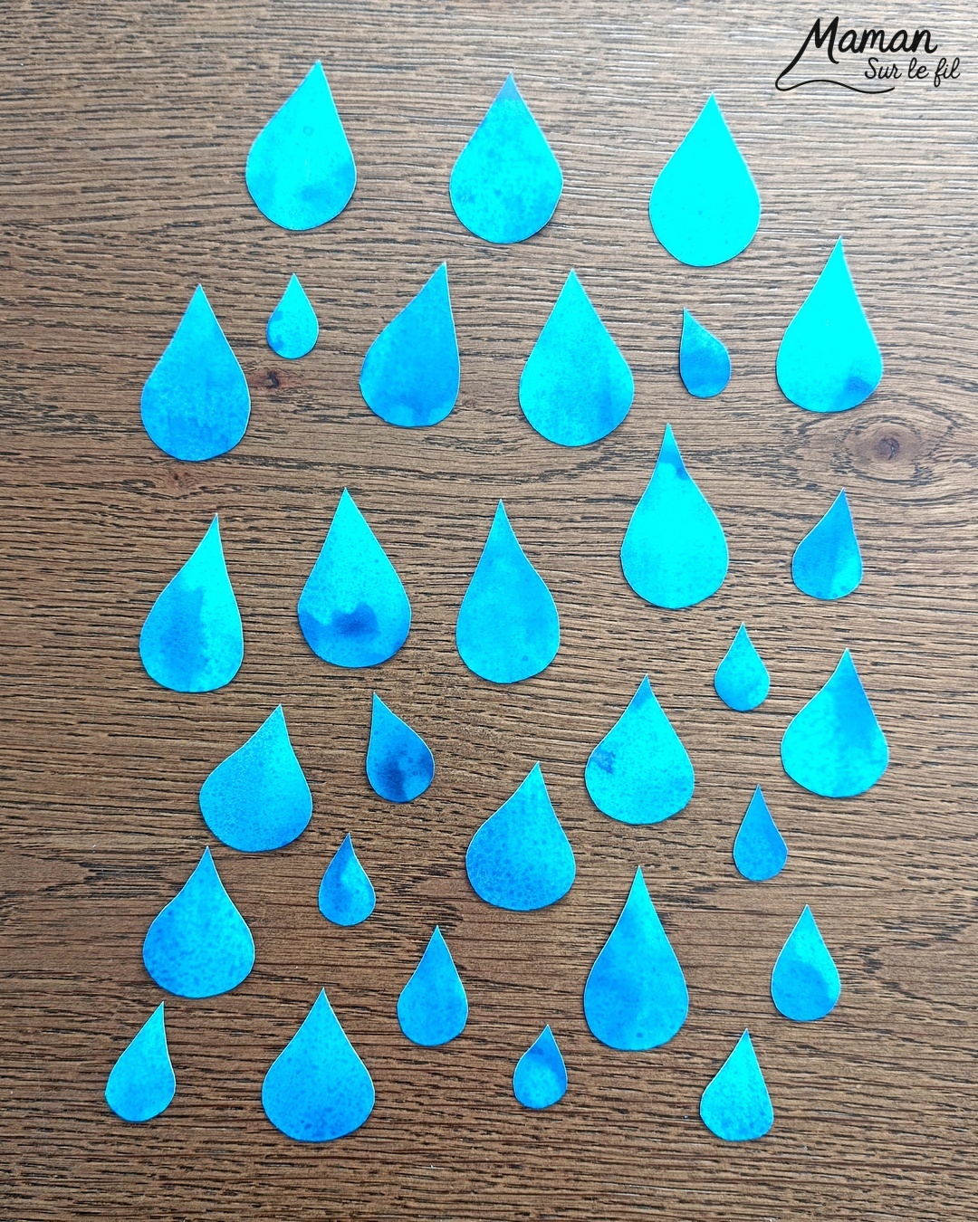 Créer un nuage moelleux en deux façons et sa pluie à l'encre : activité créative, peinture et manuelle enfants - Nuages en collage de laine ou de boules de coton - Pluie à l'encre bleue et peinture en spray - Découpage collage des gouttes de pluie - Bricolage et décoration DIY et facile - Bricolage Fait maison, décoration - Thème Météo, Pluie, Nuage, Ciel, Automne - Bricolage sympa et facile - Arts visuels Maternelle et cycle 2 - Maternelle et élémentaire - Créativité - Cycle 1 ou 2 - tutoriel photos - mslf