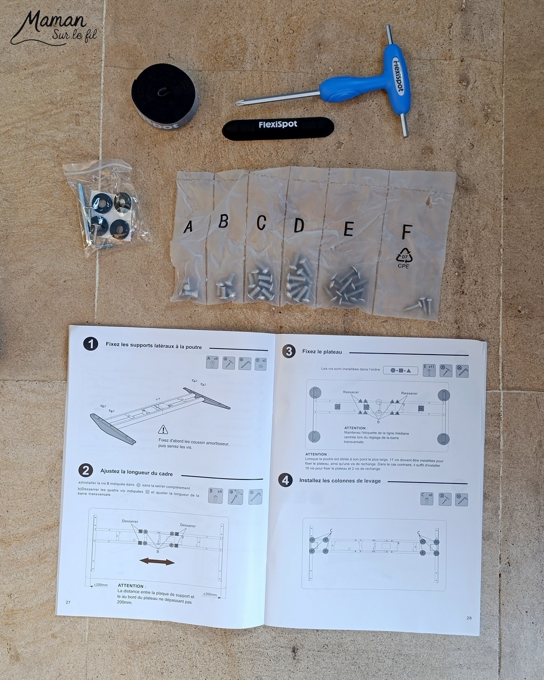 Mon nouveau coin bureau avec Flexispot : mon quotidien d'autoentrepreneur - Bureau assis debout ultra flexible E7 Pro avec pieds noirs et plateau Rotin brun pour associer à ma table à manger - Chaise ergonomique avec coussin confort Nuage - Bureau parfait pour alterner travail sur ordinateur et activités créatives - Parfait pour les personnes de petites et grandes tailles et pour les maux de dos - Etre à son compte, télétravail - Avis - mslf