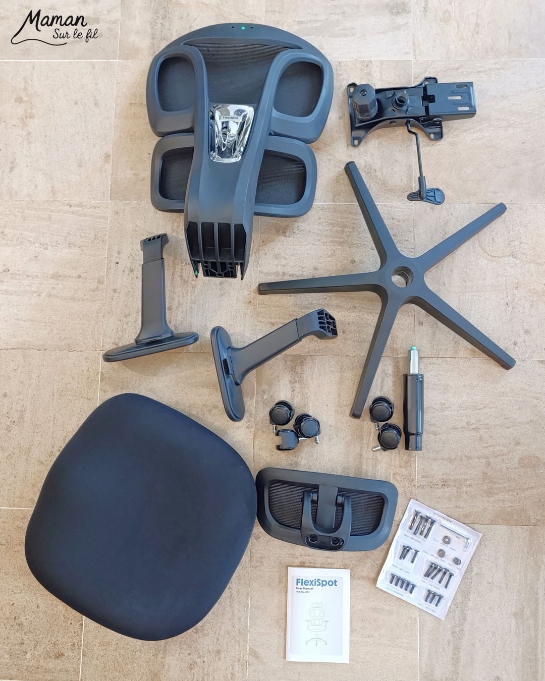 Mon nouveau coin bureau avec Flexispot : mon quotidien d'autoentrepreneur - Bureau assis debout ultra flexible E7 Pro avec pieds noirs et plateau Rotin brun pour associer à ma table à manger - Chaise ergonomique avec coussin confort Nuage - Bureau parfait pour alterner travail sur ordinateur et activités créatives - Parfait pour les personnes de petites et grandes tailles et pour les maux de dos - Etre à son compte, télétravail - Avis - mslf