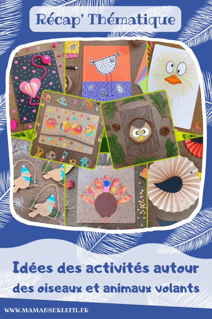 Récapitulatif Oiseaux et Animaux volants : hiboux, poules, manchots, paons, autruches, chauve-souris, oeufs... - idées activités lectures jeux sur un thème donné - différents types d'activités : sensorielle, créative, récup, peinture... - jeux à imprimer - Graphisme - Bricolages, peinture, dessin DIY - arts visuels et bricolages - littérature jeunesse - jeux de société - récap sur le fil - mslf