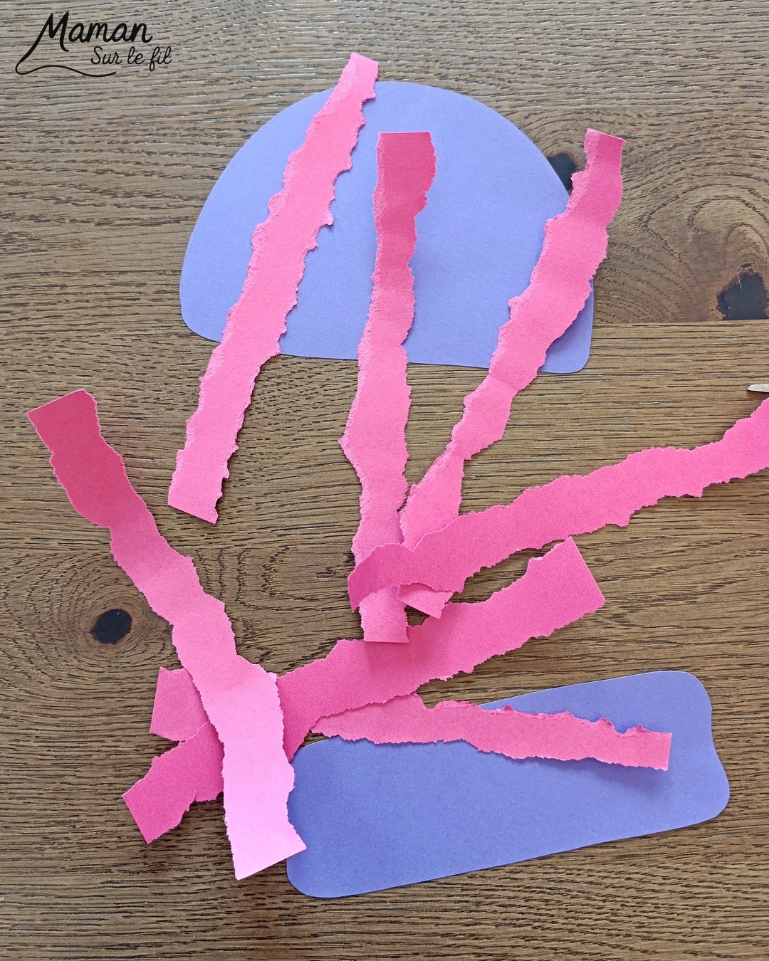 Fabriquer des bonnets en papier déchiré et graphismes : activité créative et manuelle enfants - Découpage, déchirage et collage de papier - Dessin, graphismes noirs - Contraste entre couleurs et noir - Tracer des lignes Pompons - Bricolage et décoration DIY et facile - Bricolage Fait maison, décoration - Thème hiver, froid, neige, montagne, vêtements - Bricolage sympa et facile - Arts visuels Maternelle et cycle 2 - Maternelle et élémentaire - Créativité - Cycle 1 ou 2 - tutoriel photos et vidéo - mslf