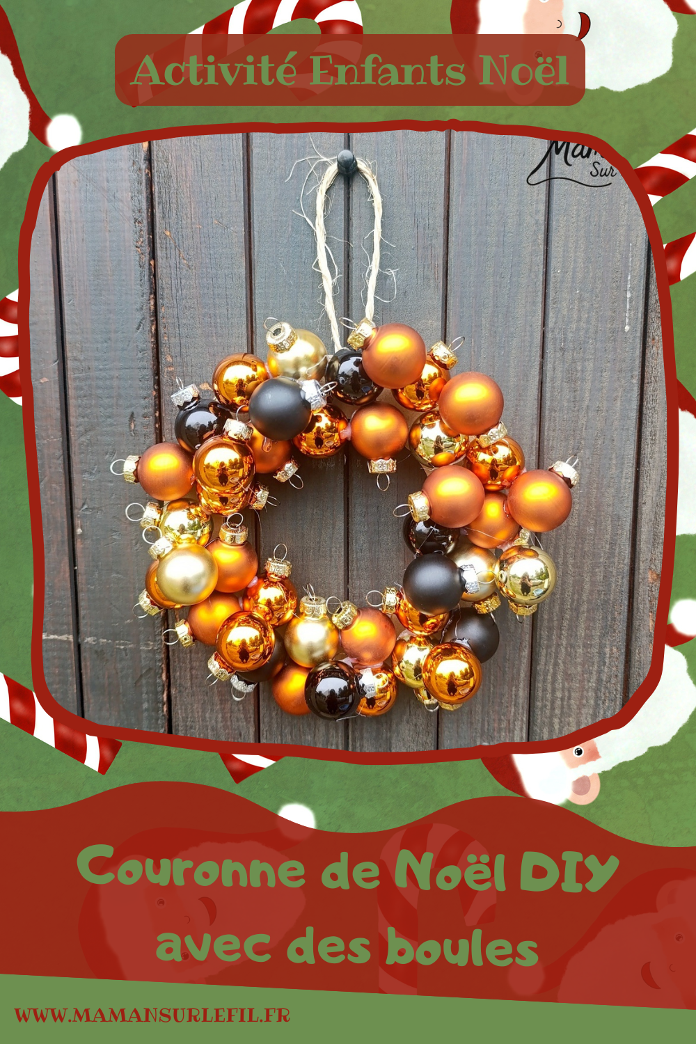 Fabriquer une couronne de Noël DIY avec des boules : activité créative et manuelle enfants - Recyclage, récup', surcyclage de carton et de vieilles boules de Noël - Décoration faite maison - Suspension - Géométrie, utilisation d'un compas, cercle - Bricolage joli et décoration DIY et facile - Bricolage Fait maison, décoration - Thème Noël, fêtes de fin d'année, décorations pour la maison - Bricolage sympa et facile - Arts visuels Maternelle et cycle 2 - Maternelle et élémentaire - Créativité - Cycle 1 ou 2 - tutoriel photos - mslf