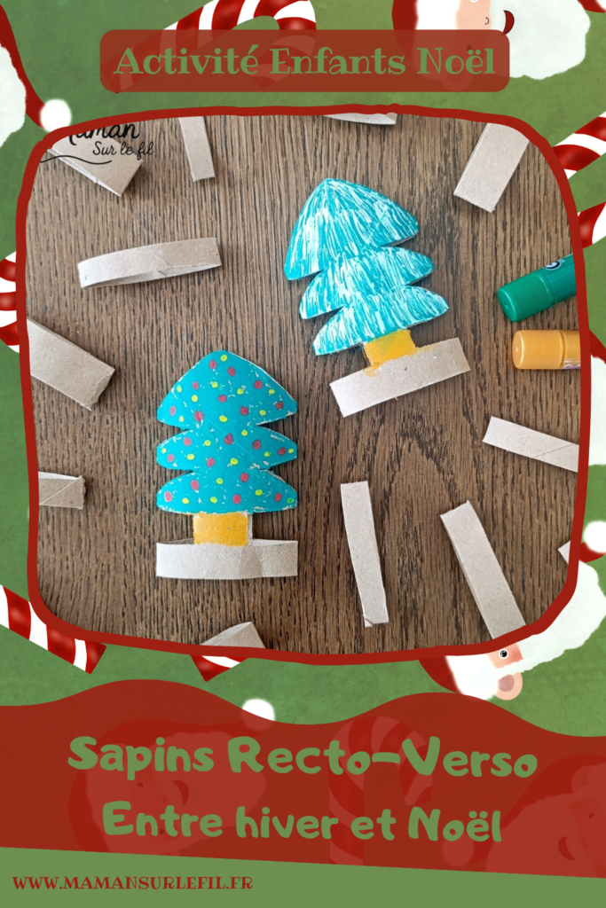 Fabriquer des sapins recto-verso entre hiver et Noël : activité créative, récup', peinture et manuelle enfants - Recyclage, surcyclage de rouleaux de papier toilette PQ en carton - - Peinture avec de la gouache en stick - Vert et doré - Dessin et graphismes aux marqueurs Peinture : blanc pour l'hiver et la neige au recto, boules rouge et jaune pour Noël au verso - Décorer le sapin de Noël - Bricolage DIY facile et rapide - Thème hiver, Noël, fêtes de fin d'année - Décoration DIY - Bricolage et décoration sympa et facile - Arts visuels maternelle et élémentaire - Cycles 1 et 2 - Créativité - tutoriel photos et vidéo - mslf