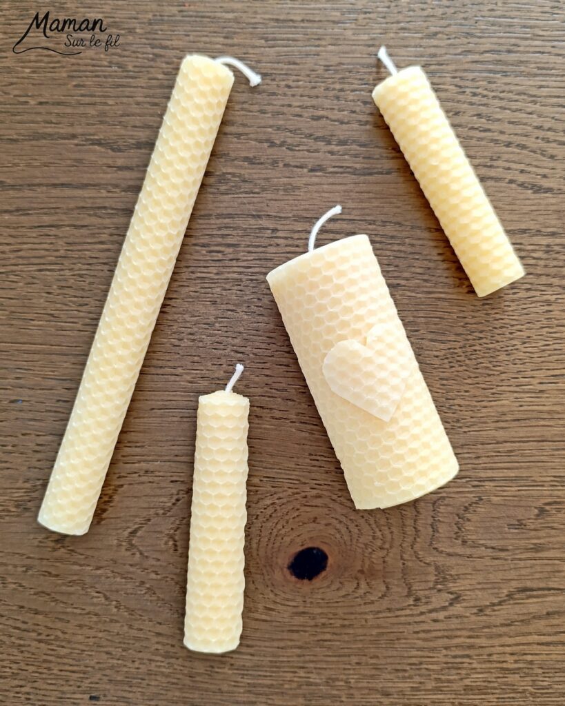 Fabriquer des bougies DIY en cire d'abeilles : activité créative et manuelle enfants - Décoration faite maison grâce à un kit créatif tout compris - A faire toute l'année, thèmes variés abordés : hiver, automne pour le côté cocooning, printemps pour un thème sur les abeilles et les insectes - Sensoriel avec une bonne odeur, motricité fine - Bricolage joli et décoration DIY et facile - Bricolage Fait maison, décoration - Thème Noël, fêtes de fin d'année, décorations pour la maison, insectes et petites bêtes - Bricolage sympa et facile - Arts visuels Maternelle et cycle 2 - Maternelle et élémentaire - Créativité - Cycle 1 ou 2 - tutoriel photos - mslf